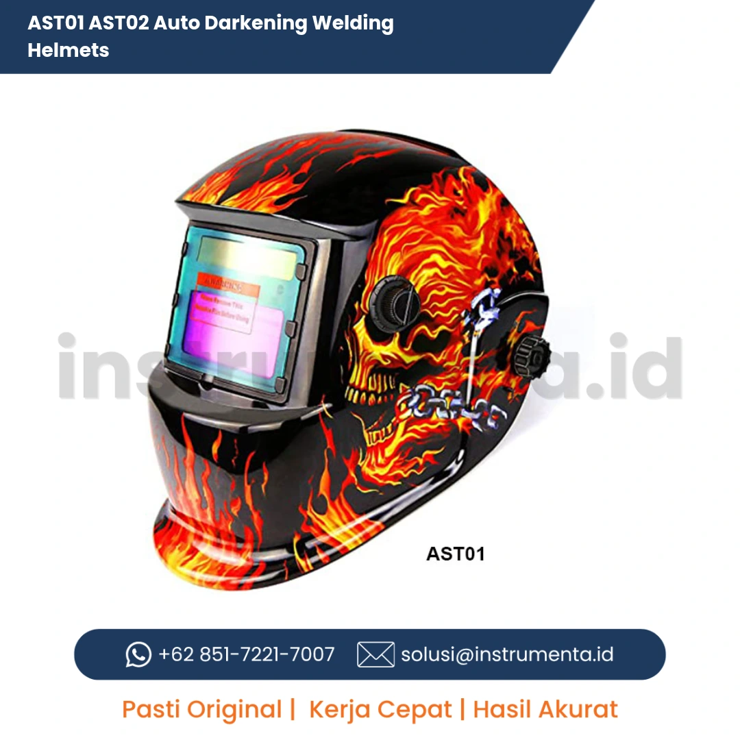 Official Supplier AST01 AST02 Auto Darkening Welding Helmets Topeng Kedok Las Otomatis Solar Powered Digital